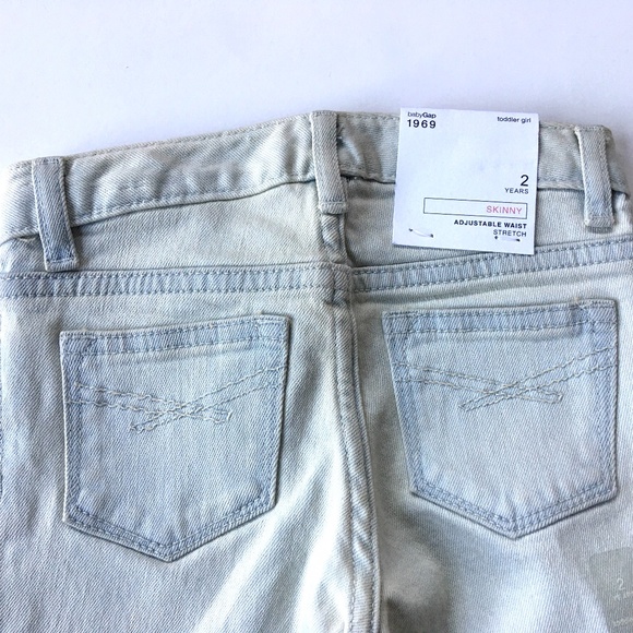 BABYGAP STRETCH SKINNY JEANS TODDLER GIRLS SIZE 2 - Picture 6 of 11